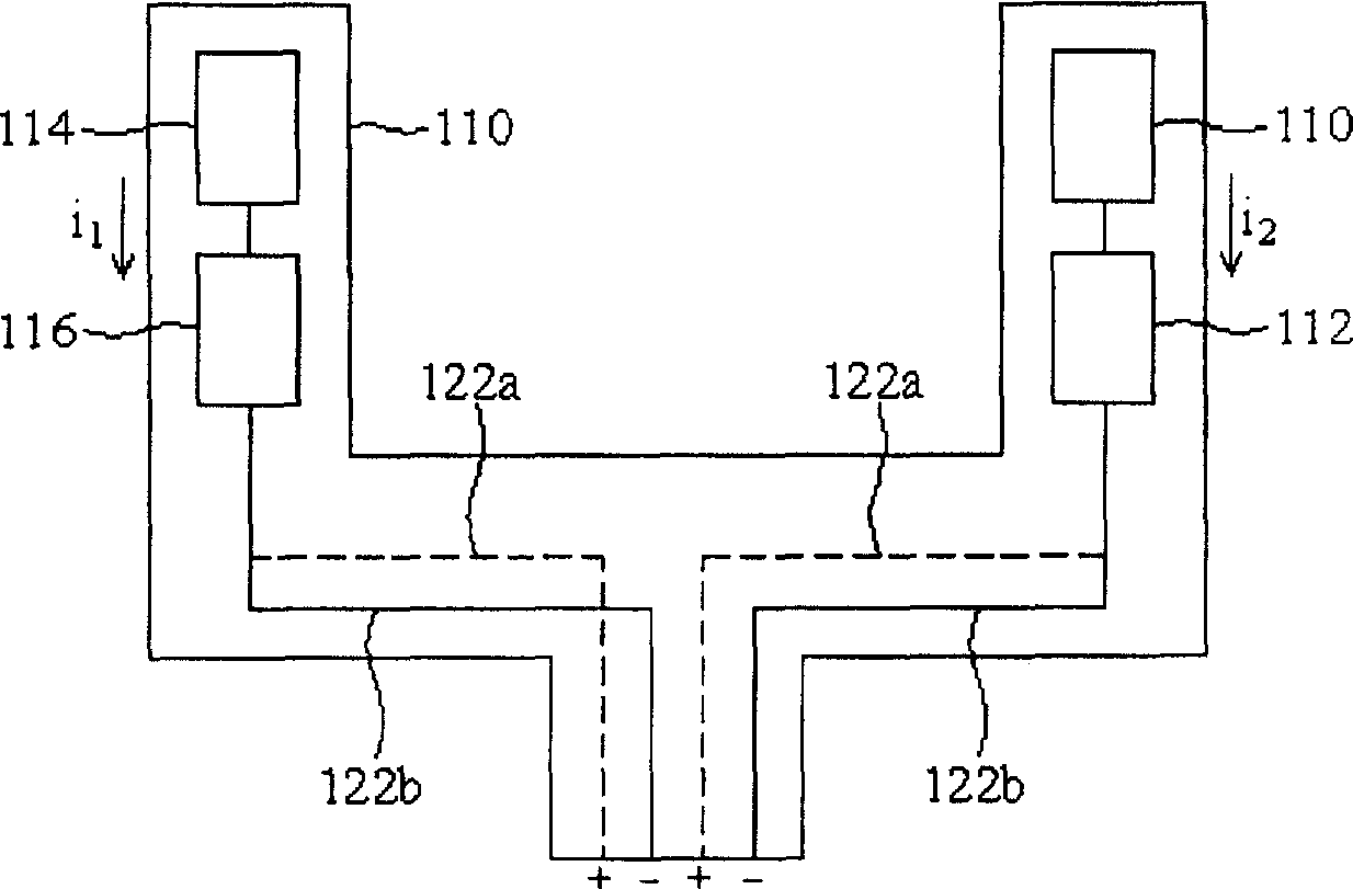 Light-emitting assembly circuit framework and liquid crystal display