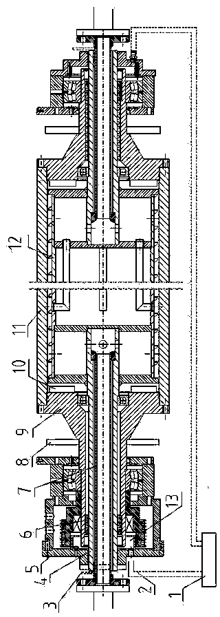 Novel safe maintenance-free oil heating roller body