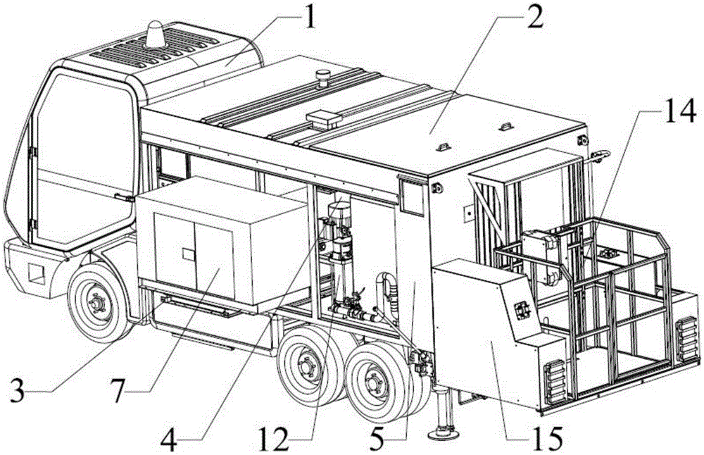 aircraft cleaning vehicle