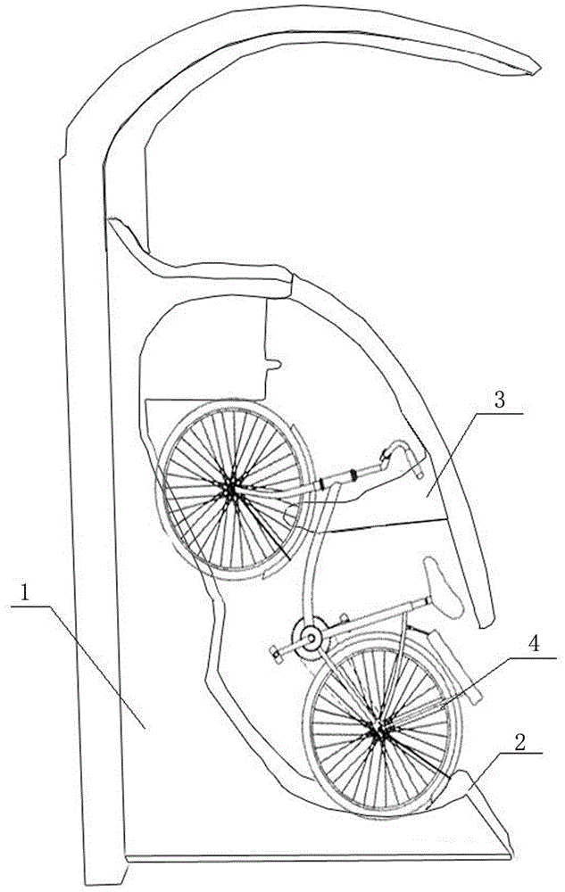 Antitheft bicycle kiosk