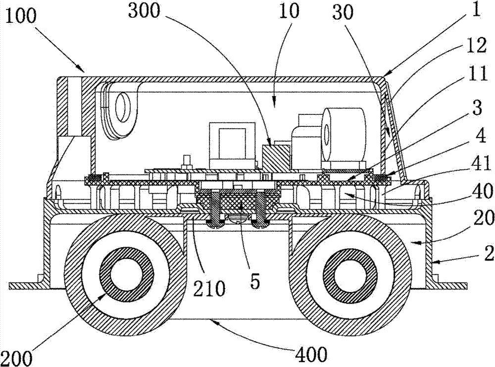 Lamp housing heat dissipation structure and lamp