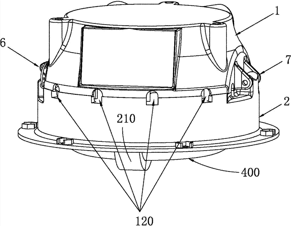 Lamp housing heat dissipation structure and lamp