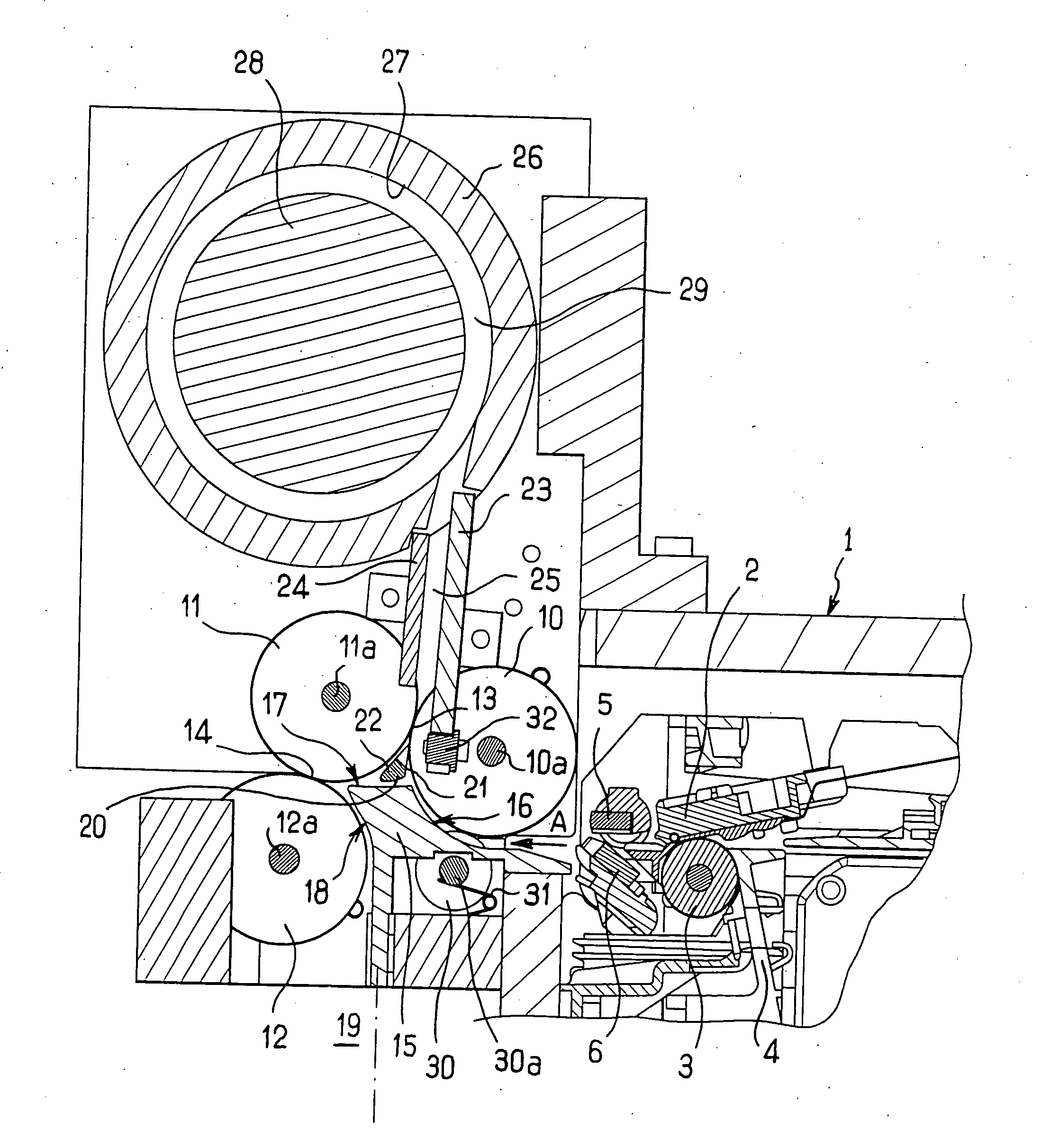 Device for making a printed ticket available