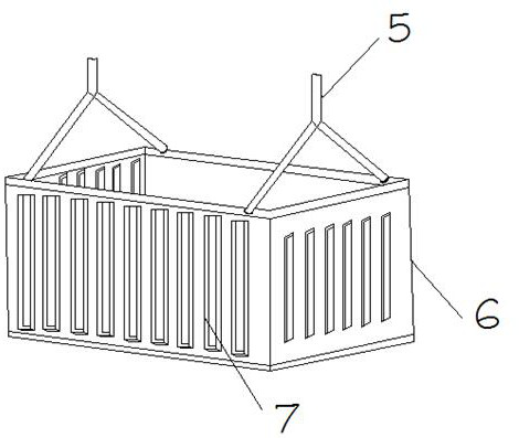 Folding and unfolding type bridge hanging basket construction device with wind shaking prevention structure