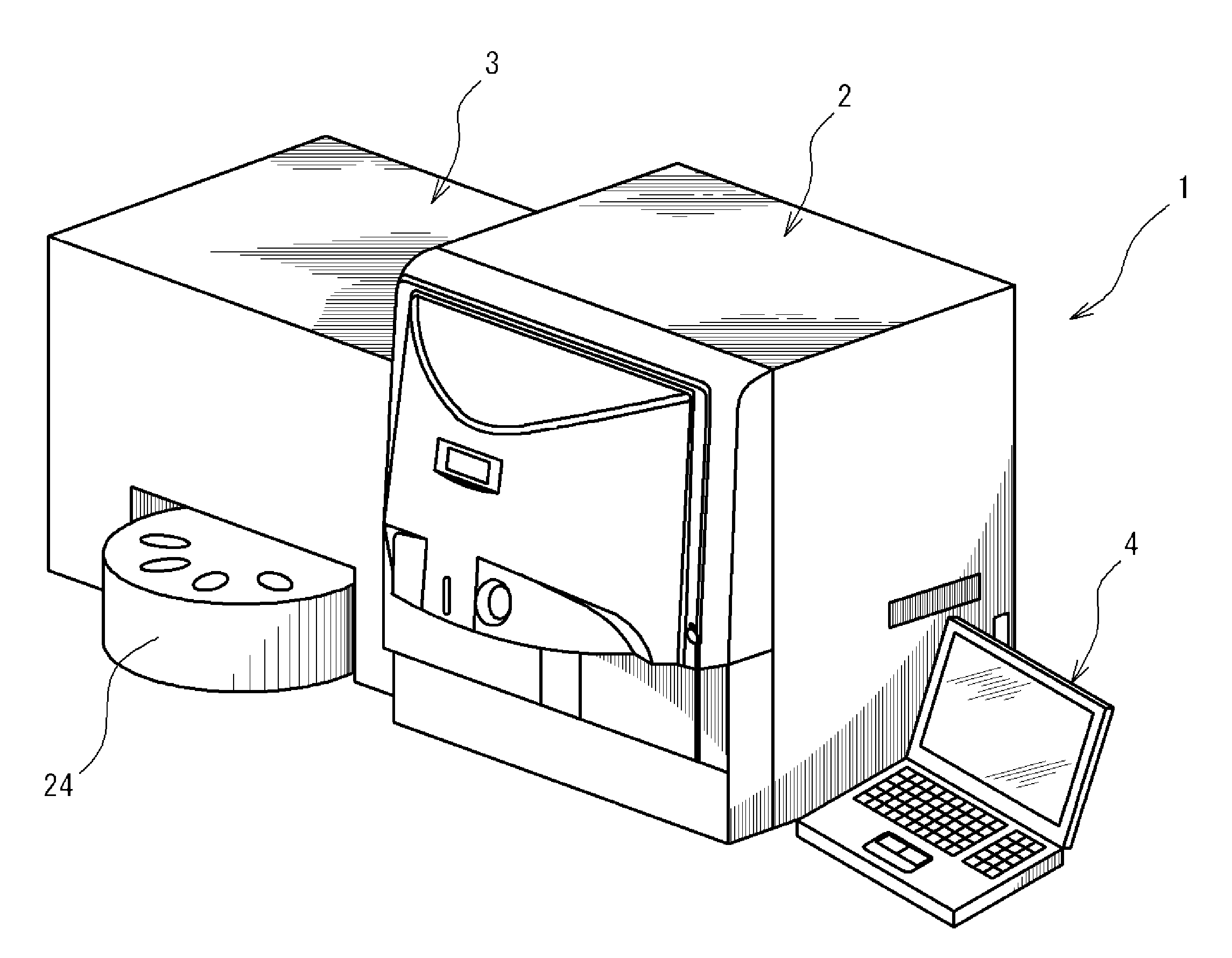 Sample preparation apparatus and cell analyzer