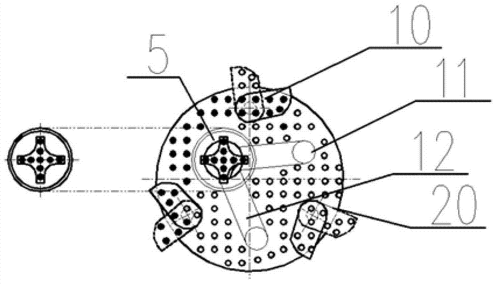 Combined down-hole hammer drilling tool and pile forming construction method thereof