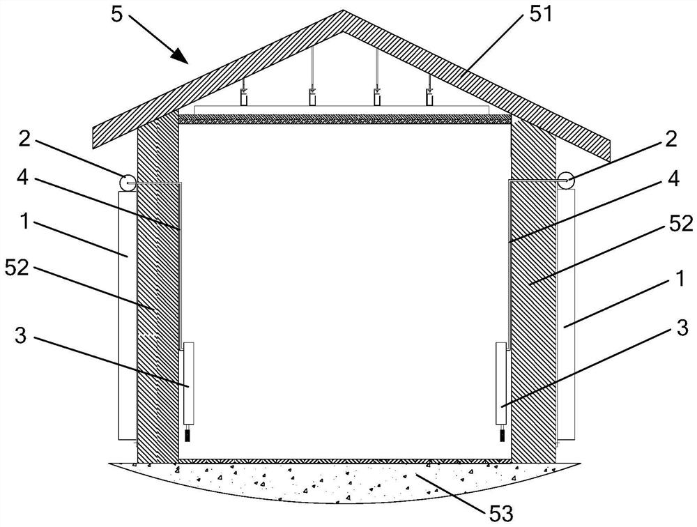 Room temperature adjusting system and energy-saving building