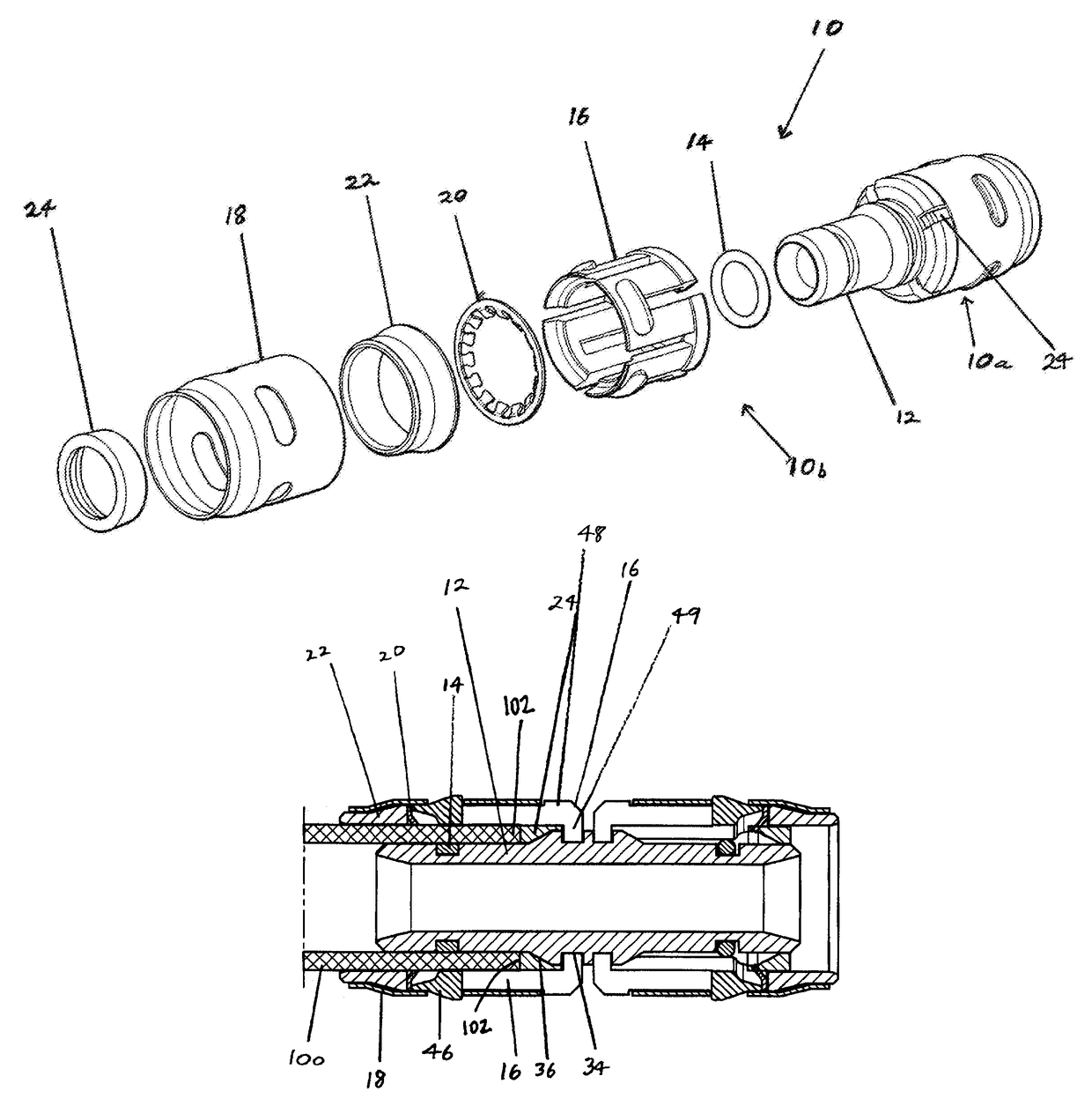 Pipe connection fitting