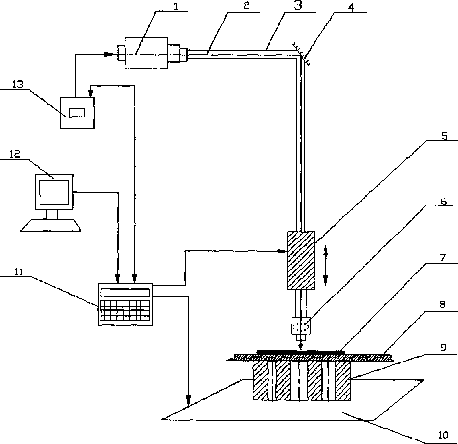 Hole-forming method and device based on laser shock wave technology