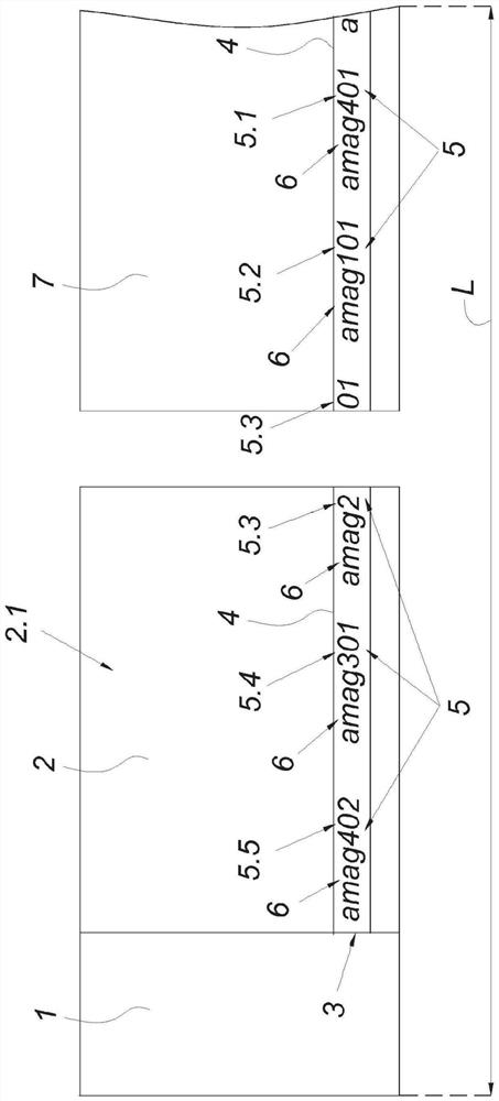 Coil made of a coiled metal strip having a marking, and use of said marking