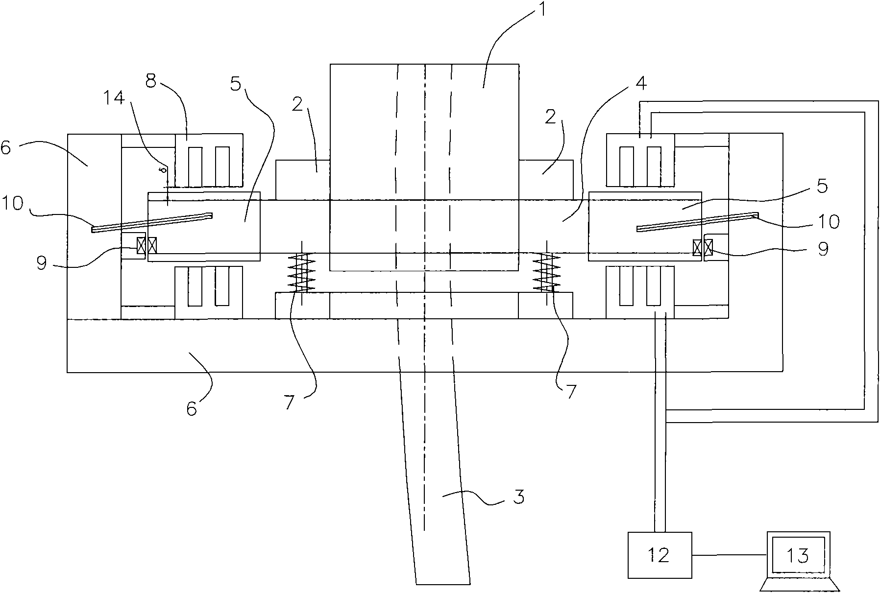 Multi-waveform electromagnetic excitation device of continuous casting crystallizer