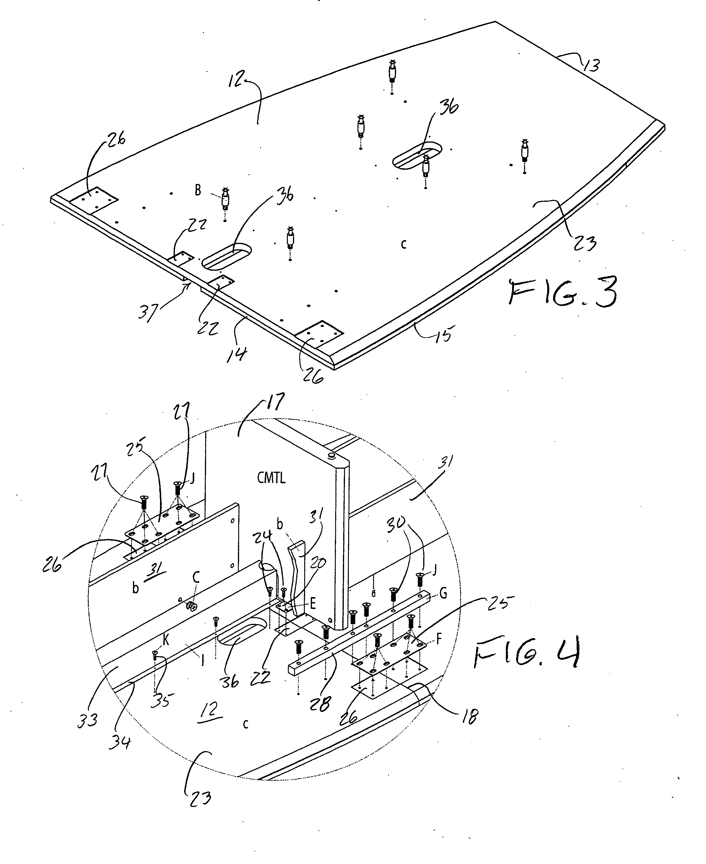 Modular conference table