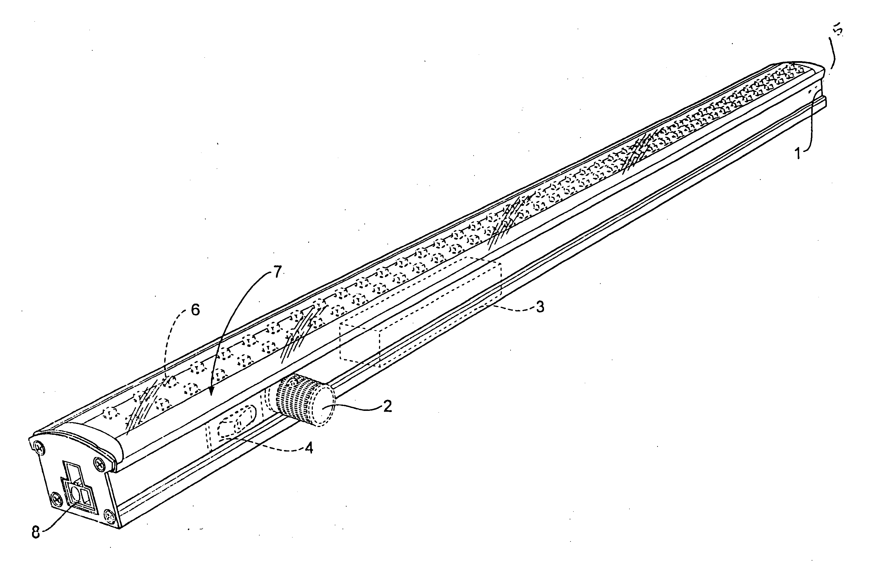 Energy saving undercabinet lighting system using light emitting diodes