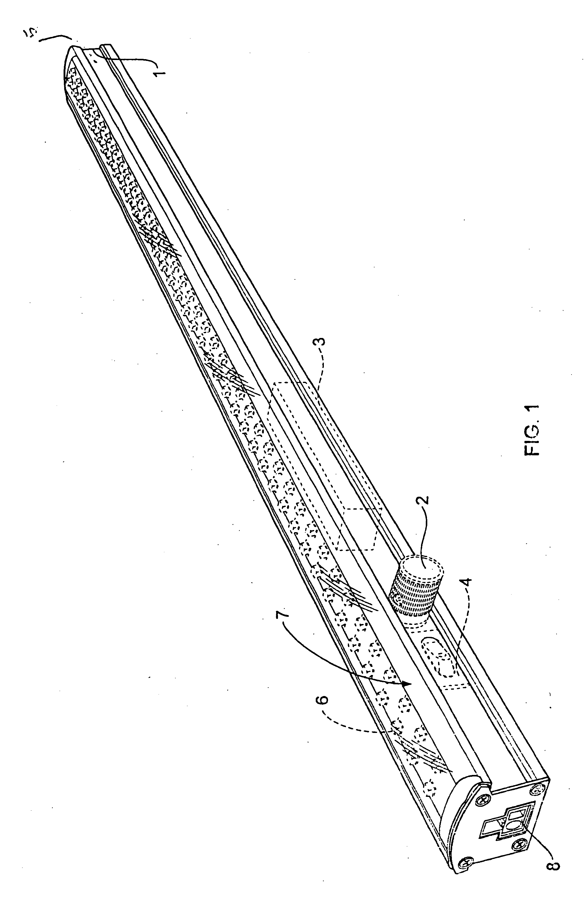 Energy saving undercabinet lighting system using light emitting diodes