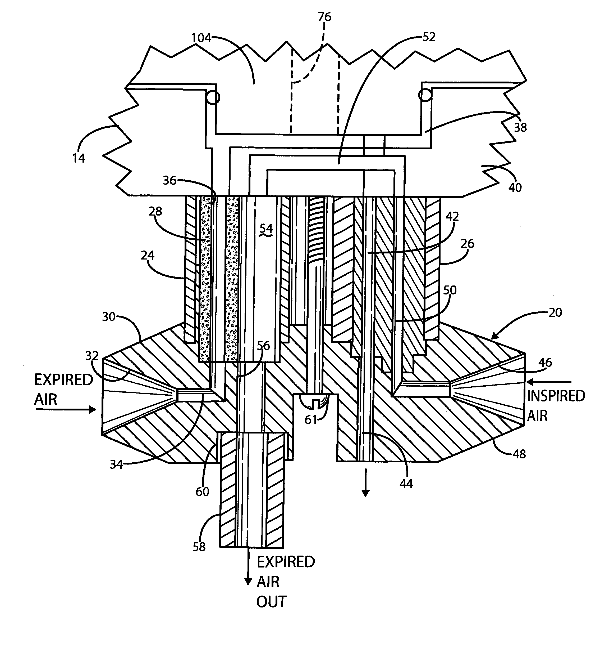 Respiratory exchange ratio sensor