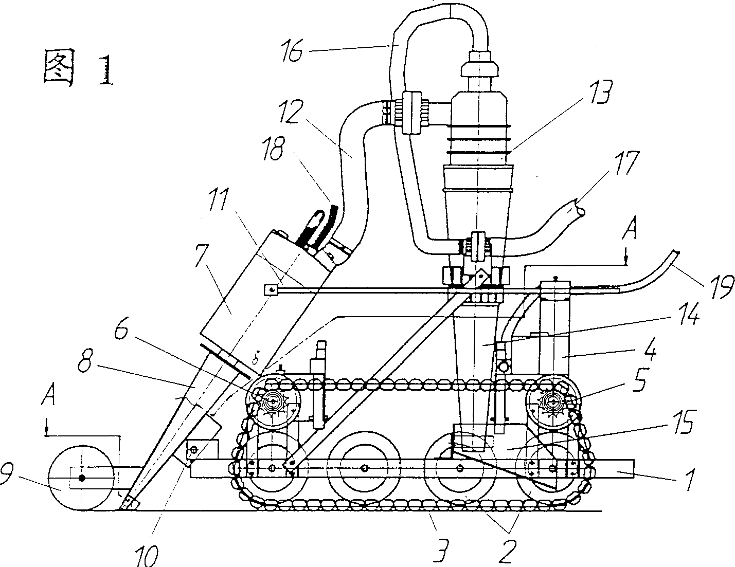 Method and device for cleaning bottoms of pools with sand beds