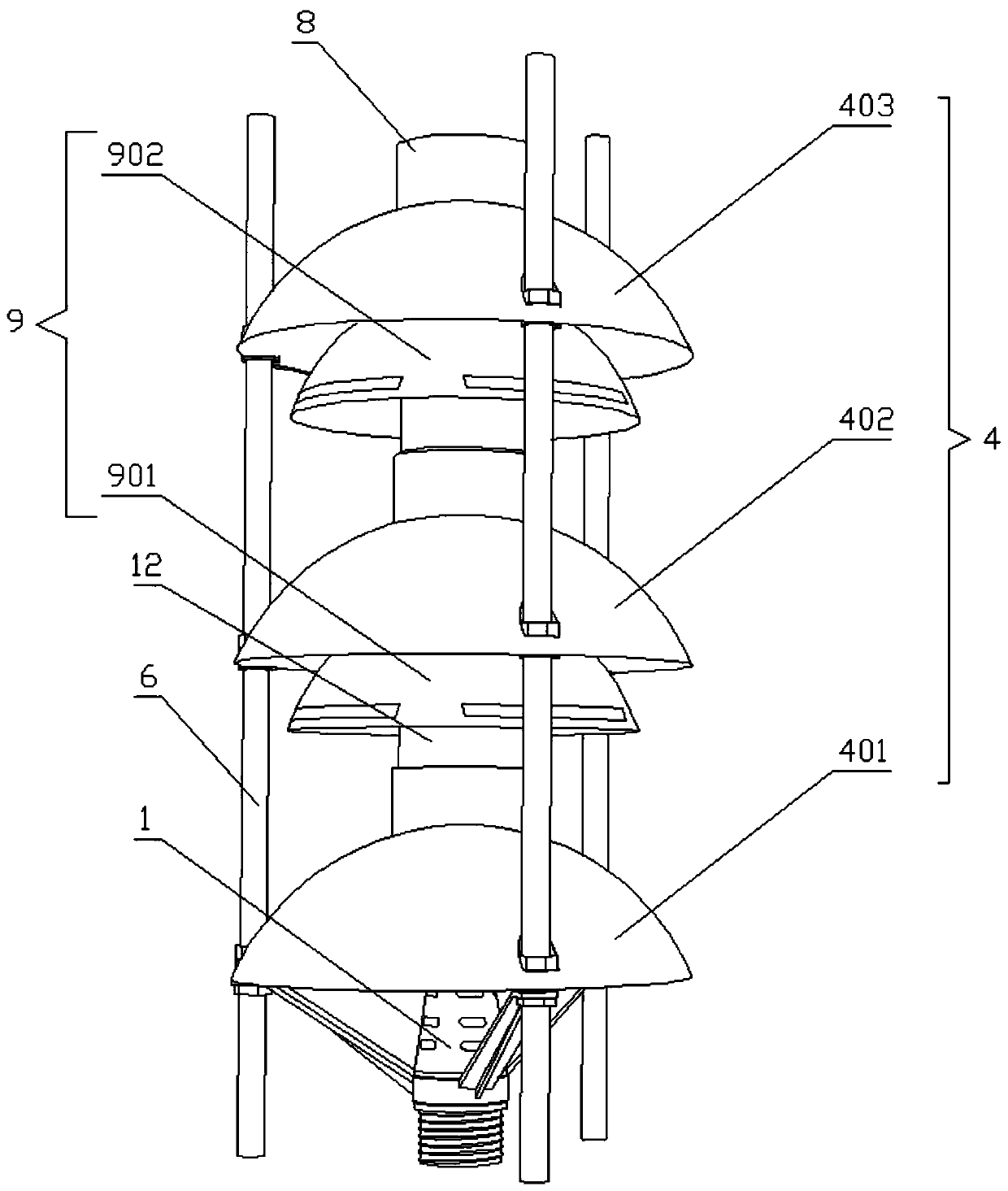 Efficient aerator based on shallow aeration principle