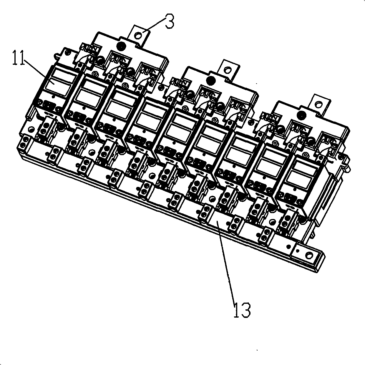 Multi-meter position electric energy metering device