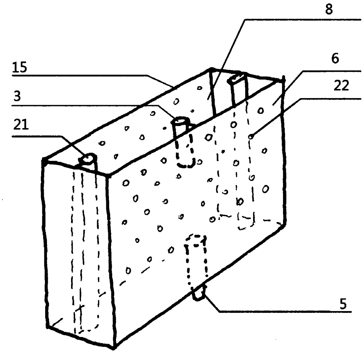 Plate-type plant ecological wall with water purification function