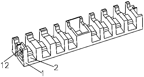 Novel weak-point press terminal block for electricity meter