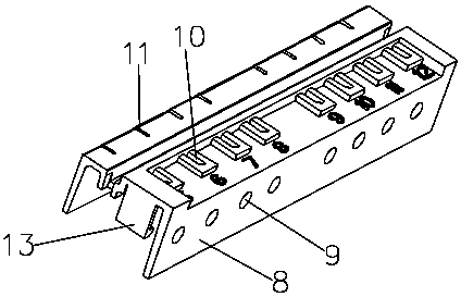 Novel weak-point press terminal block for electricity meter