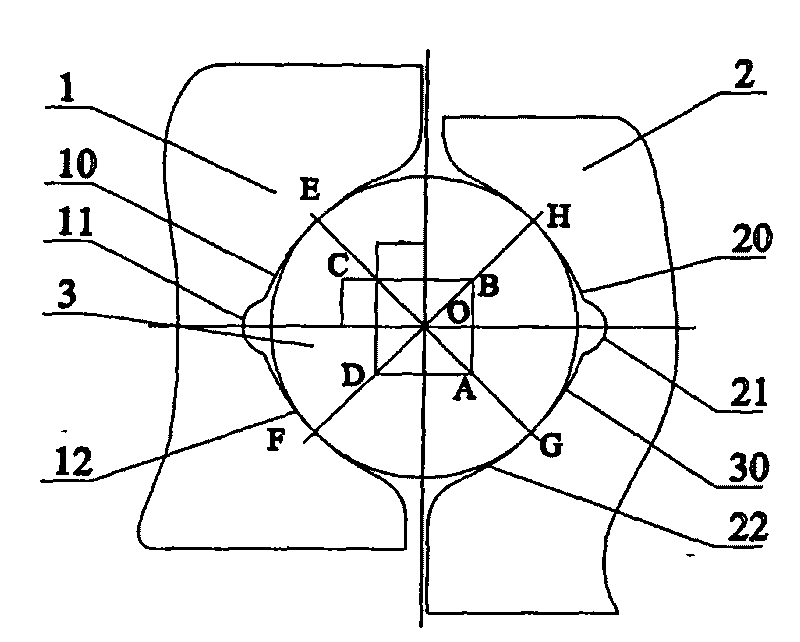 Grinding wheel dressing method used for slewing support roller path grinding