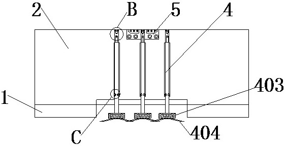 Water surface tamping device for civil construction foundation pile