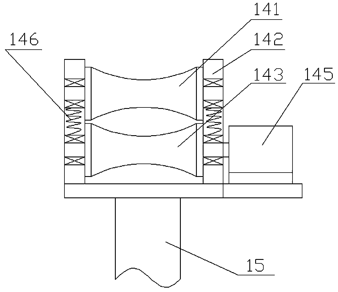 A waste cable material separation and recovery device