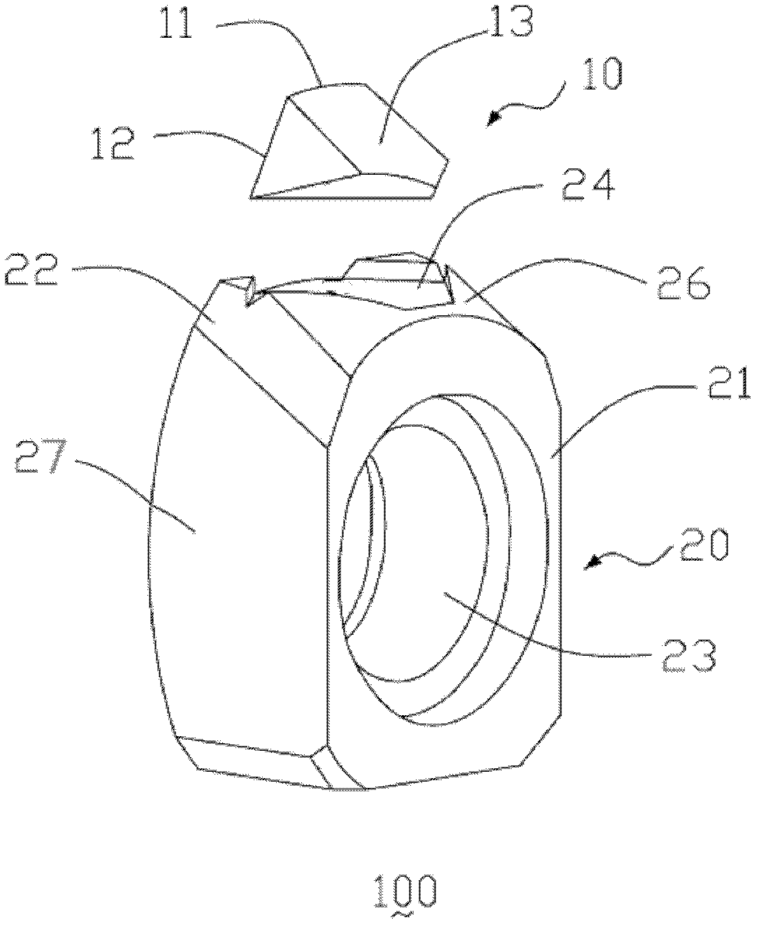 Grating ruling cutter and cutter body thereof