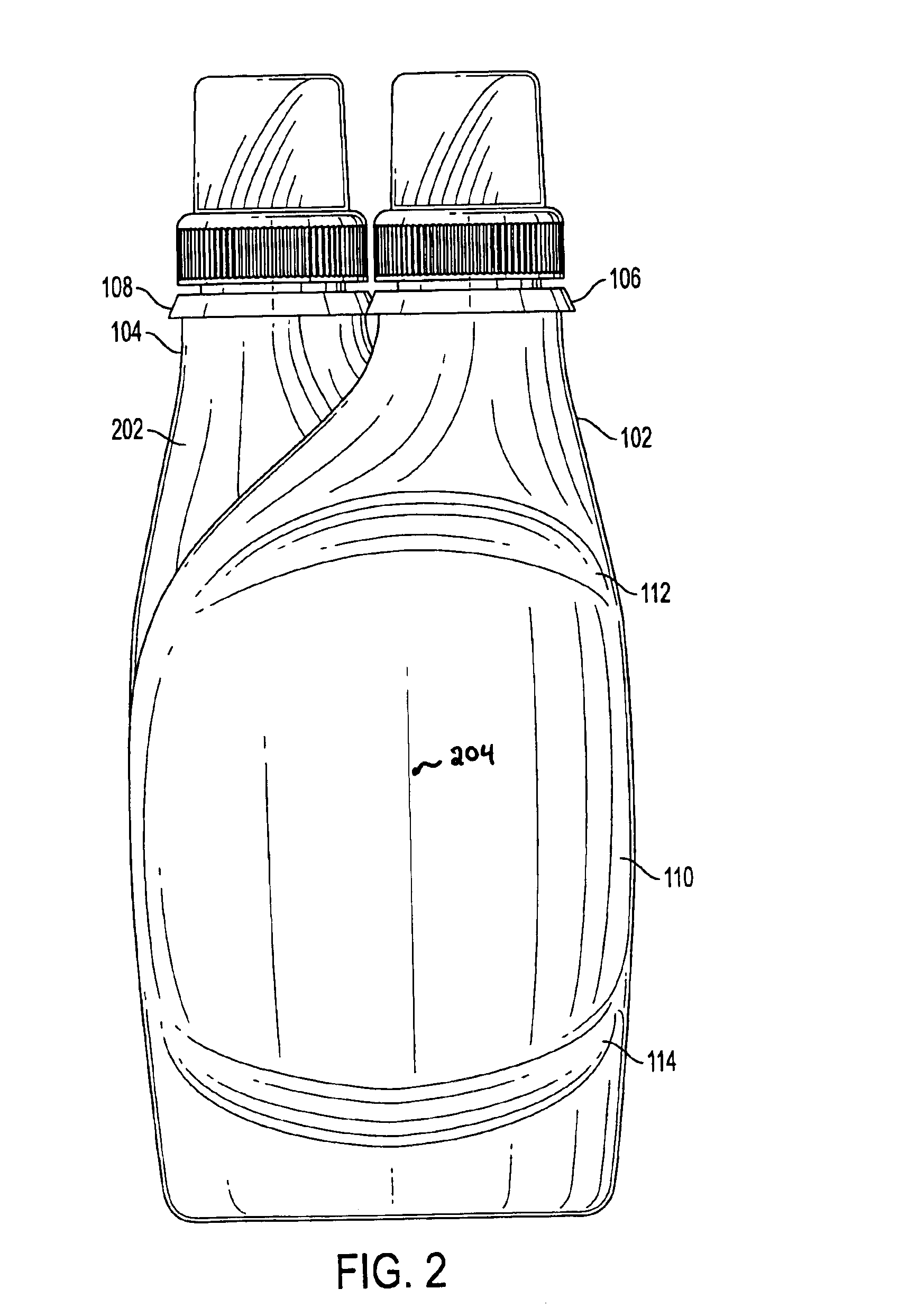 Package of interengaging containers for companion products