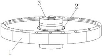 Correcting device for automatically adjusting plane runout of flywheel