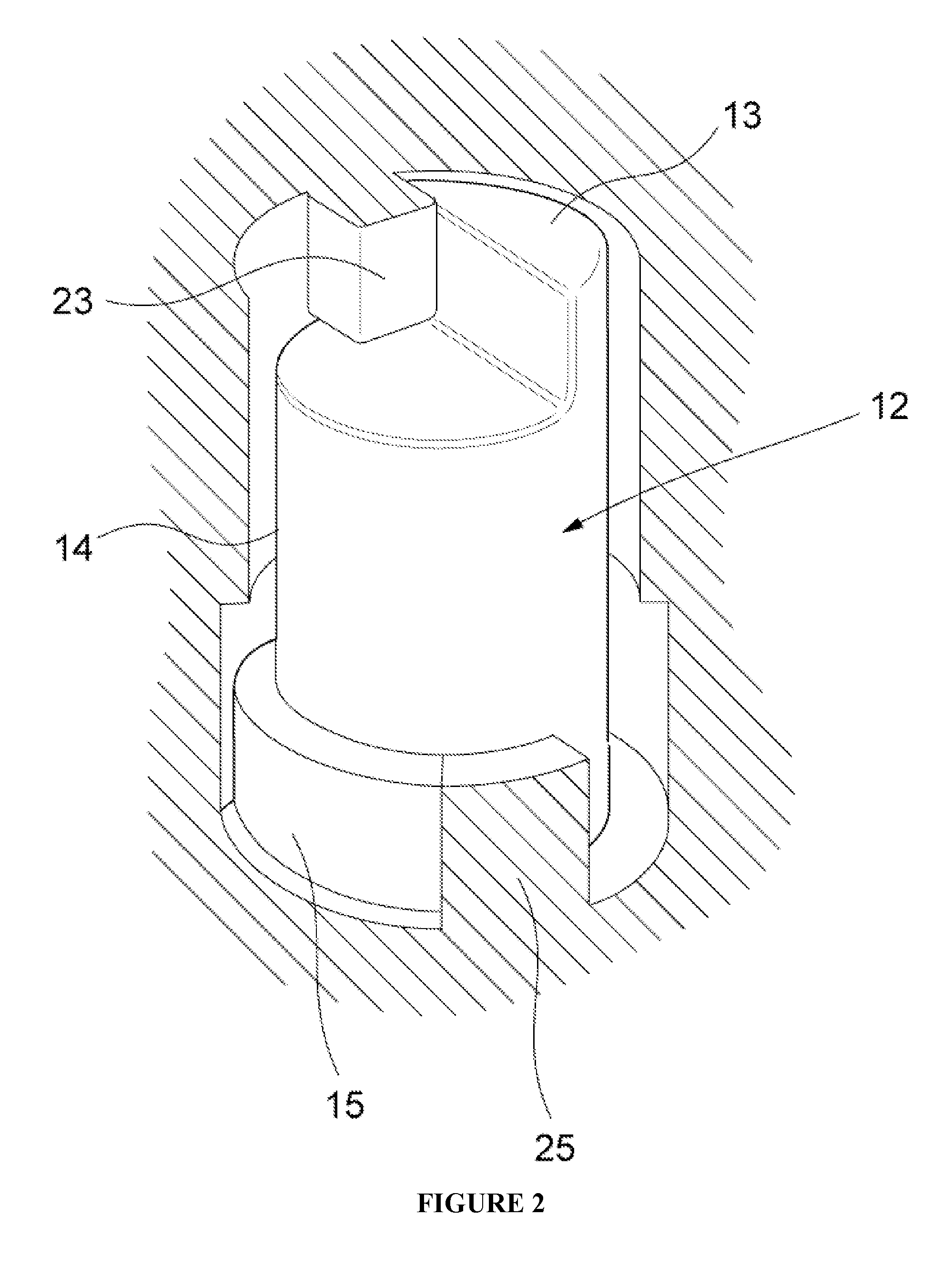 Peripheral device with limited relative angular movement