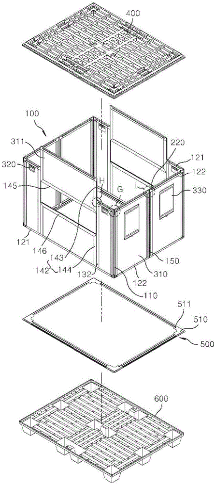 Assembly box for transportation