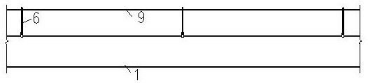 Method for tensioning safety rope on steel beam