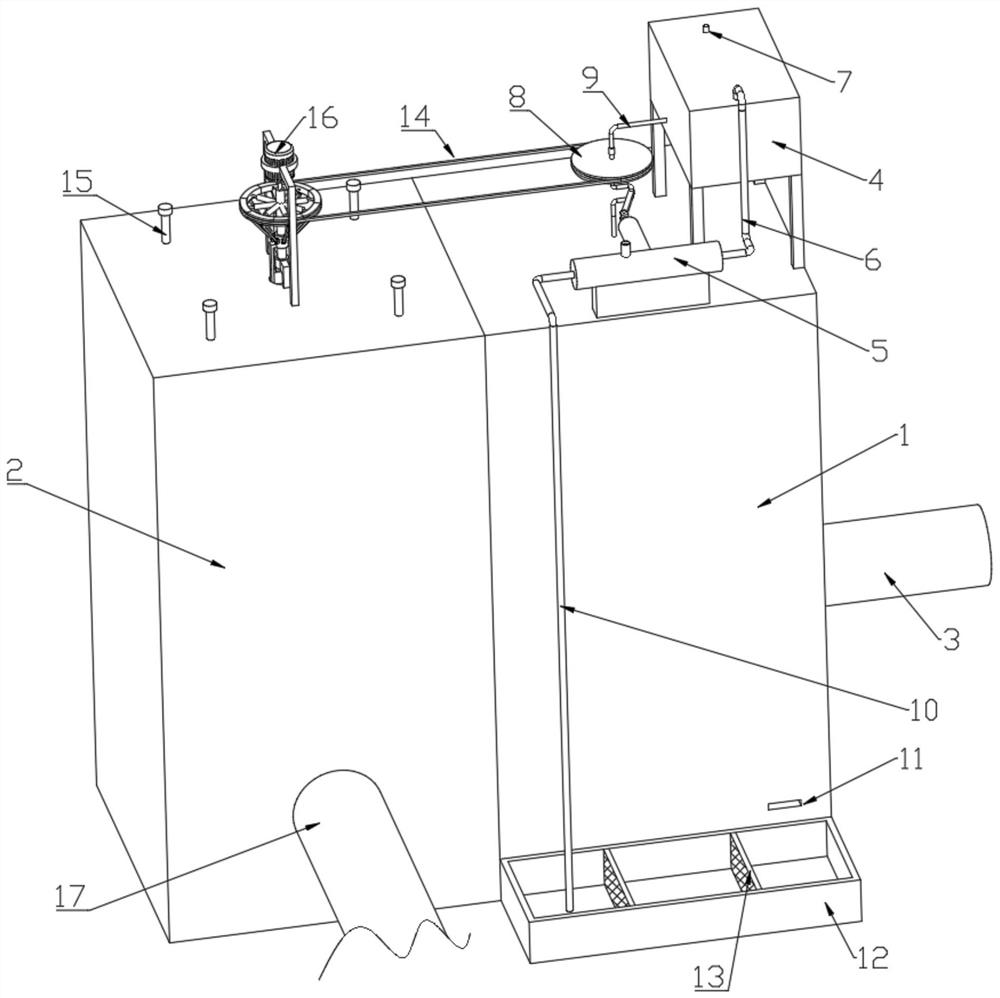 Energy-saving and environment-friendly industrial waste gas combustion treatment device