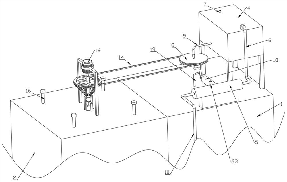 Energy-saving and environment-friendly industrial waste gas combustion treatment device