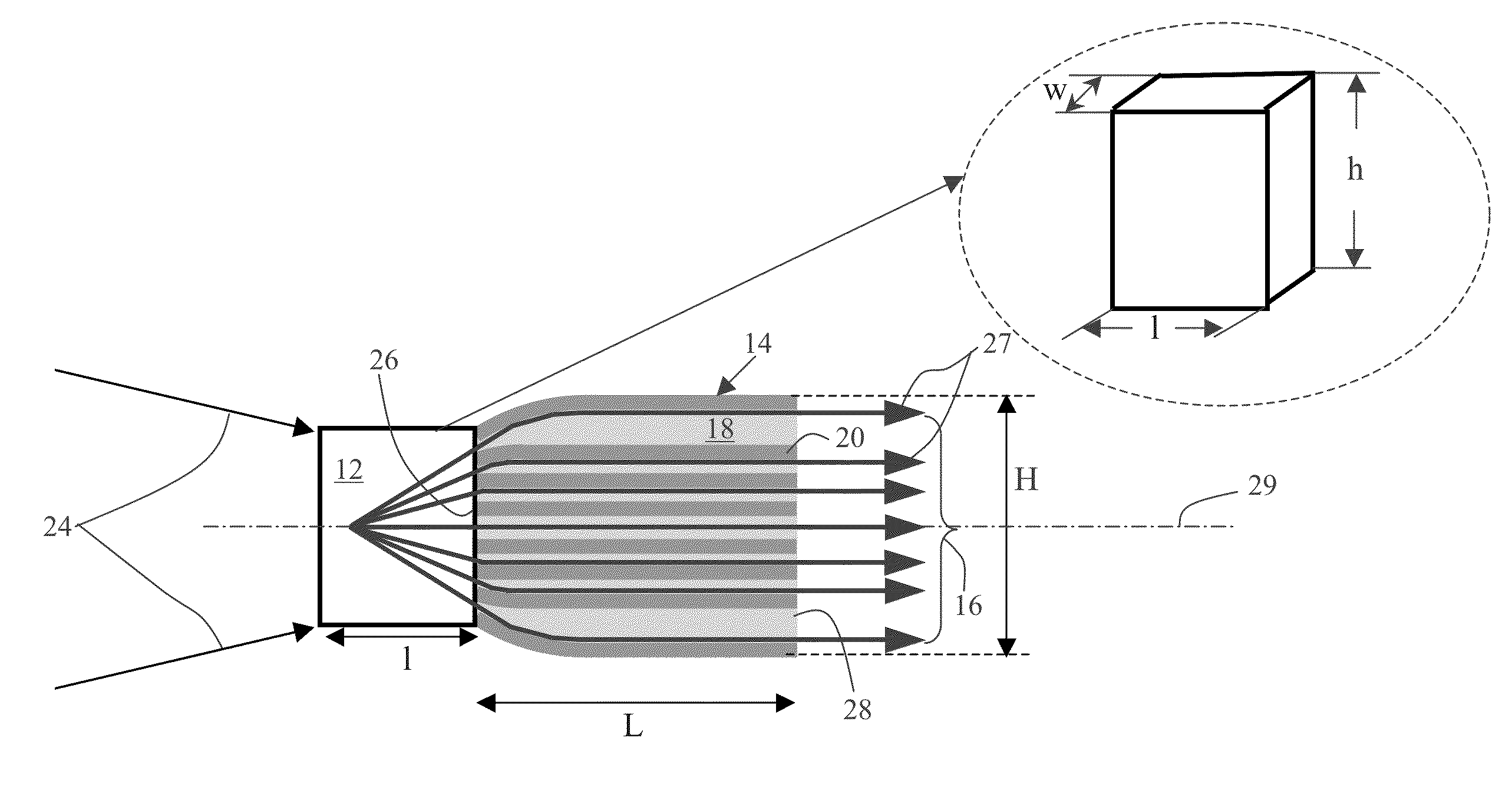 Integrated X-ray source having a multilayer total internal reflection optic device