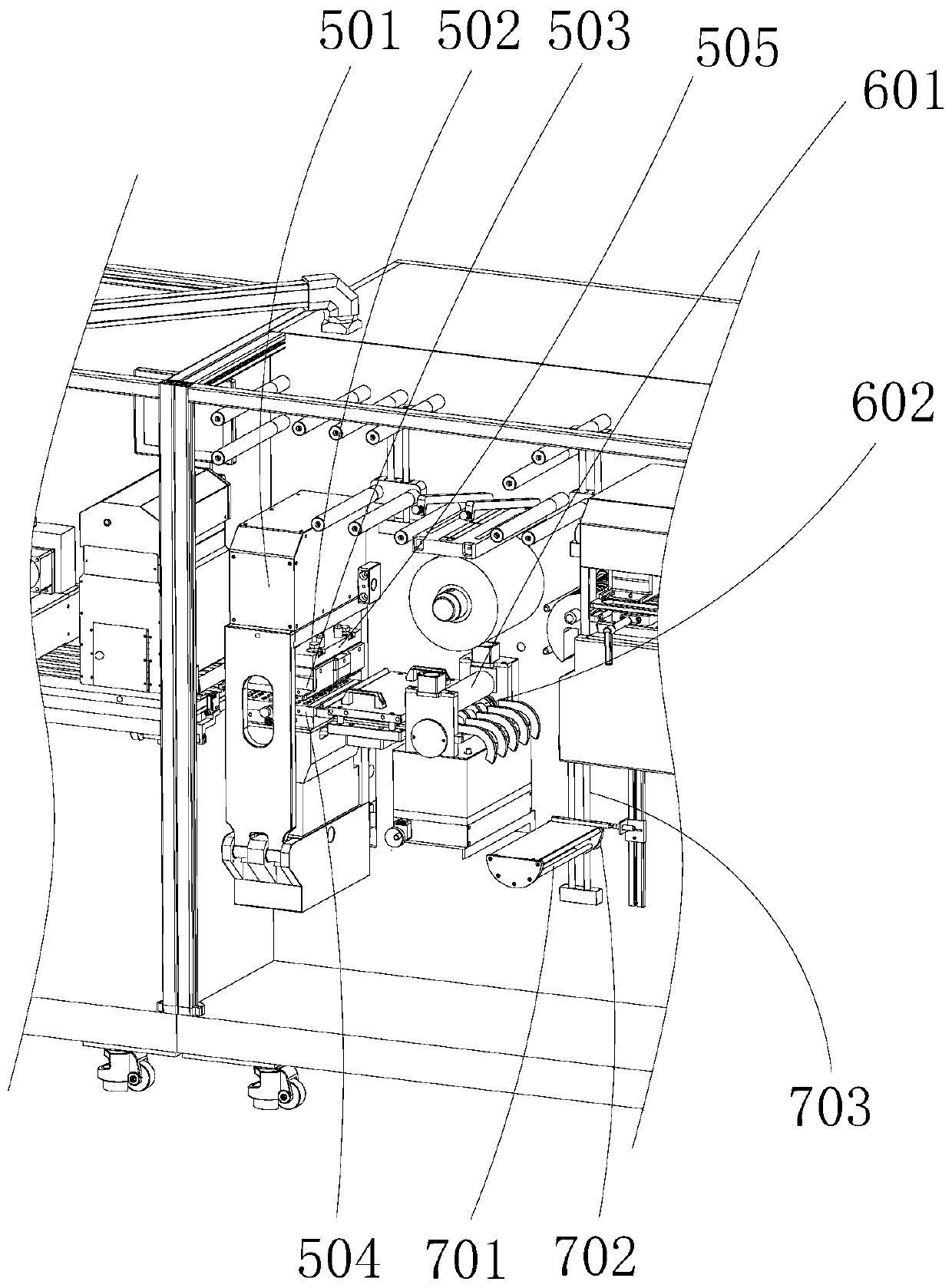 High-speed plate type bubble cap machine