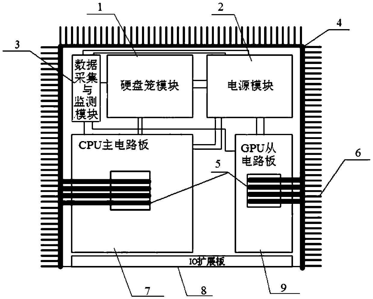 Passive heat dissipation server node case