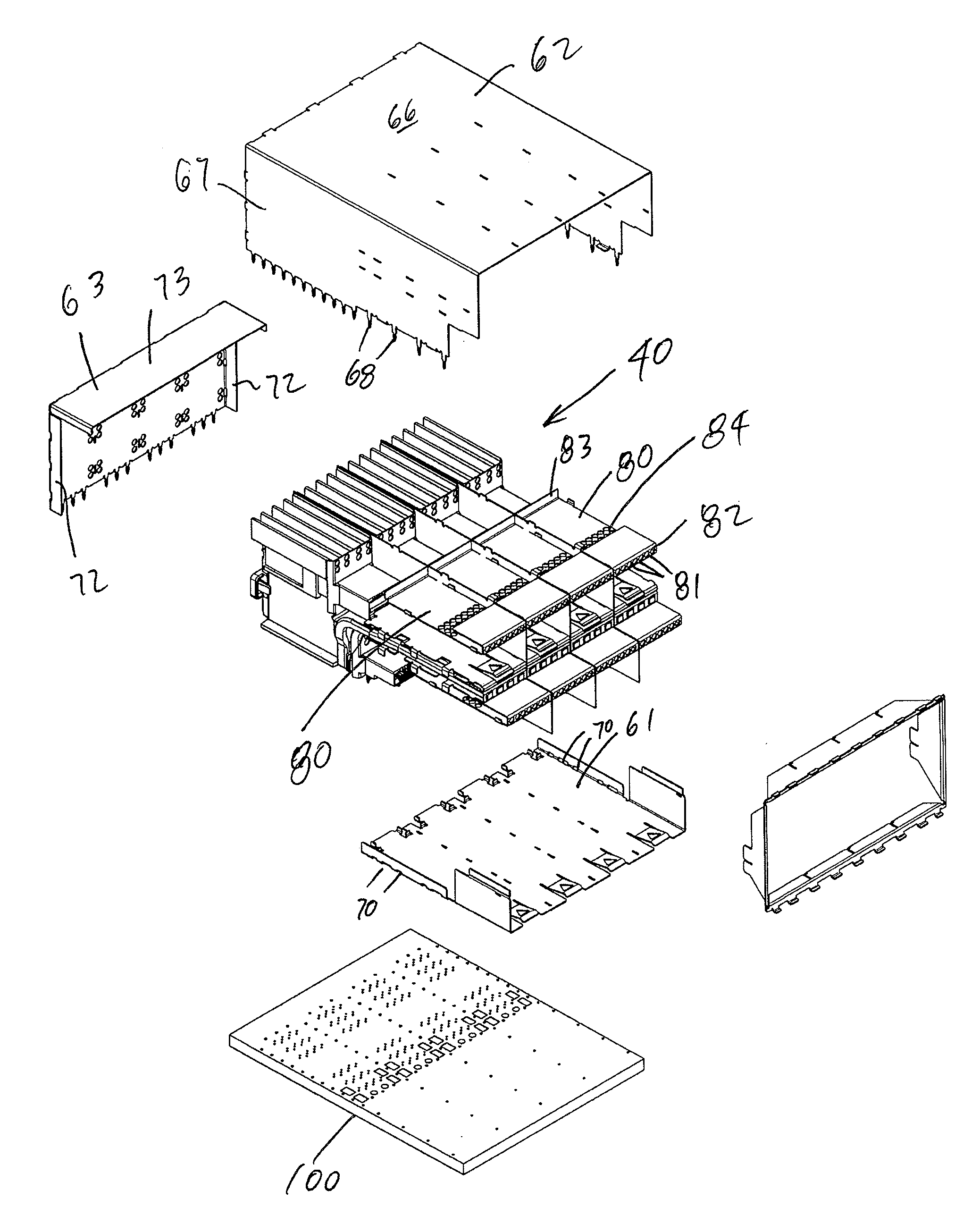 Connector system with airflow control