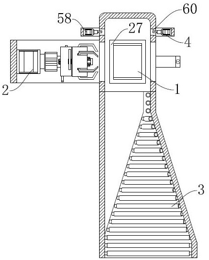 Car tire self-clamping, splitting and grinding integrated device based on Pascal's law