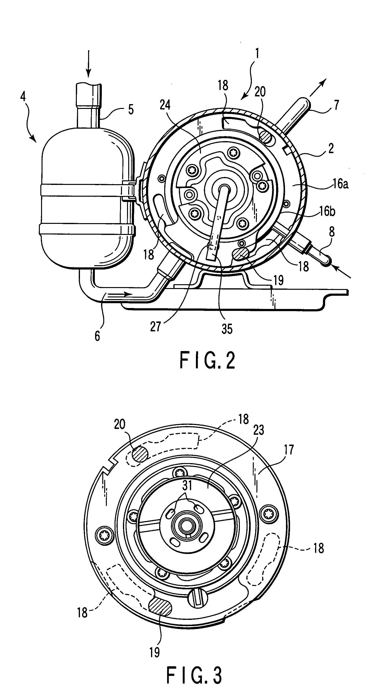 Horizontal rotary compressor