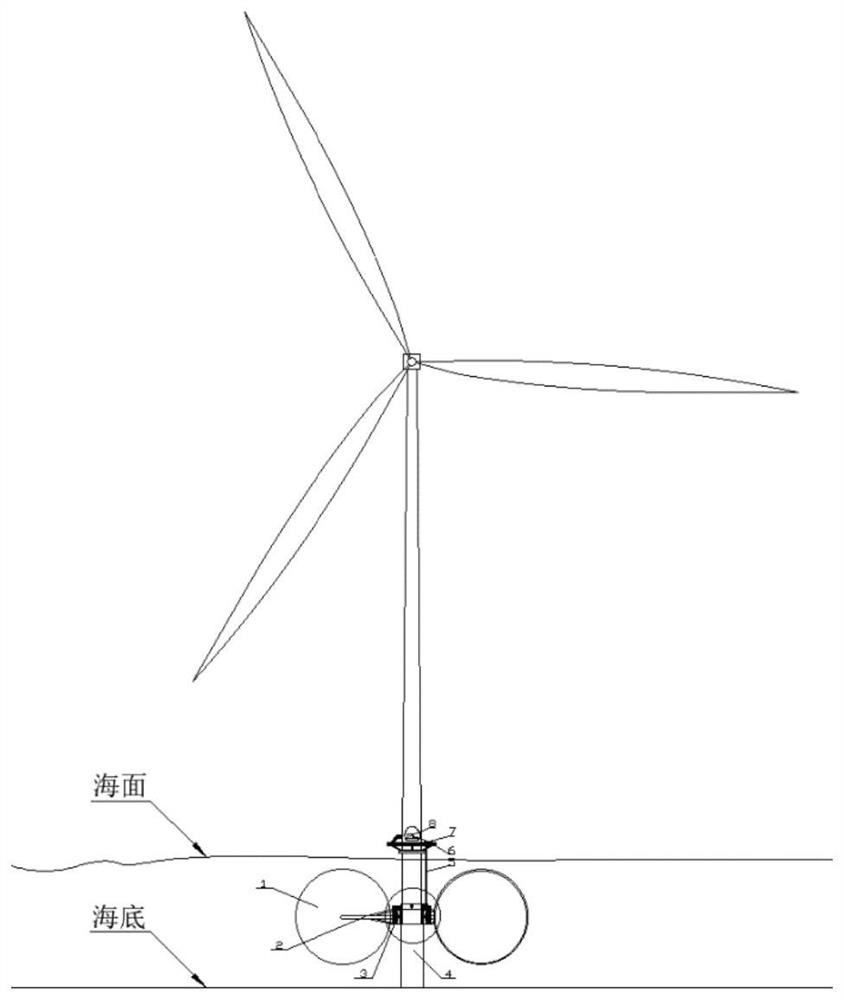 Ocean current power generation device and power generation method thereof