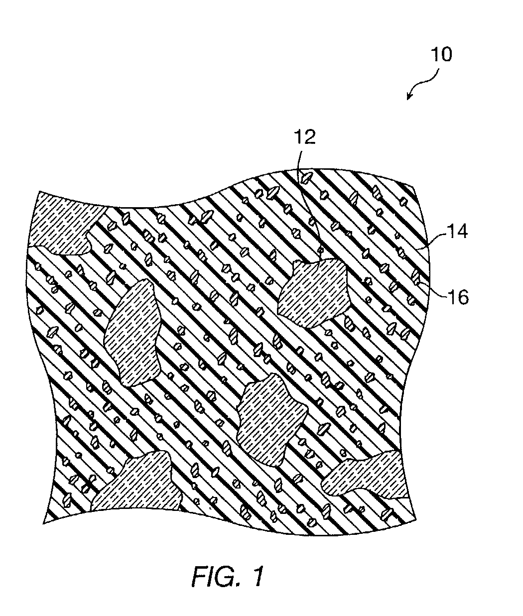 Optical polymer blend with bimodal particle sizes