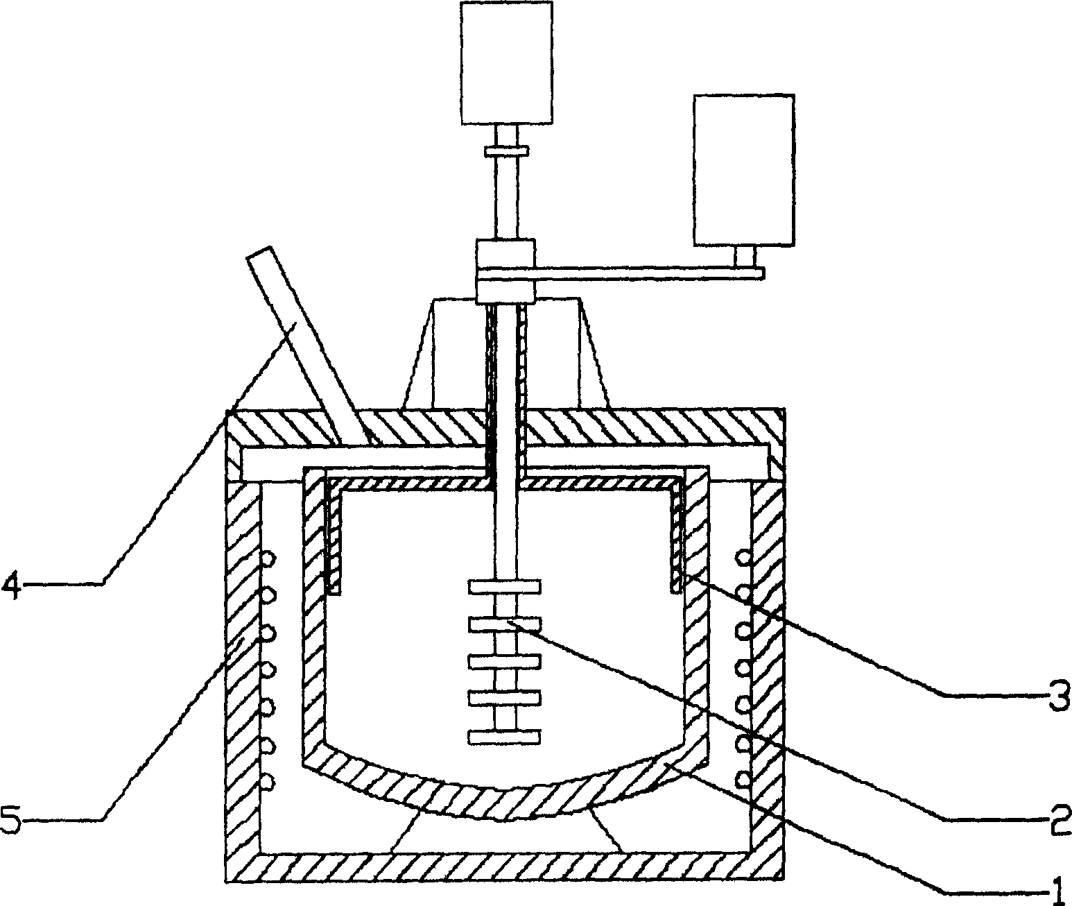 Vacuum mechanical dual-stirring casting method for preparing granule reinforced aluminium-base composite material