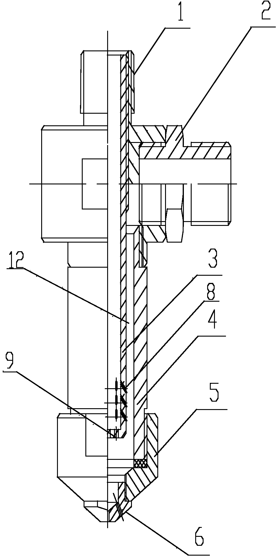 Micro water fog spray nozzle based on bubble atomization