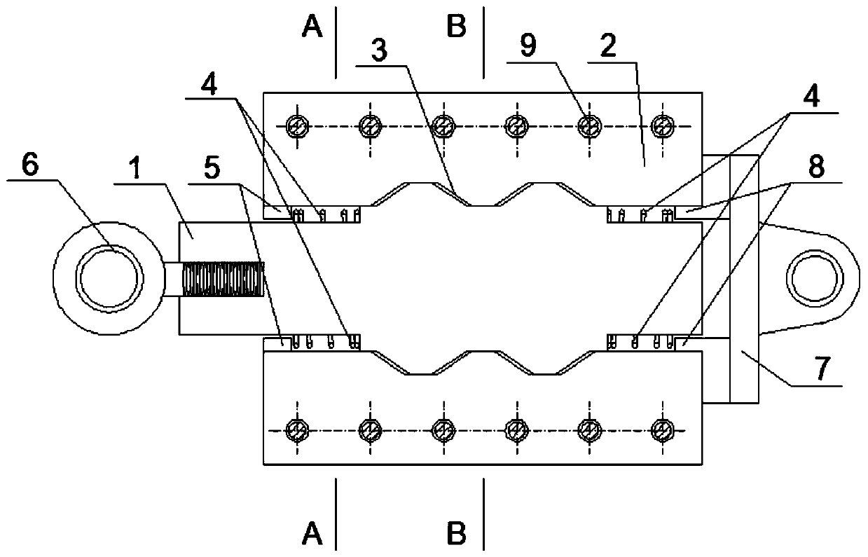 Self-resetting corrugated variable friction damper