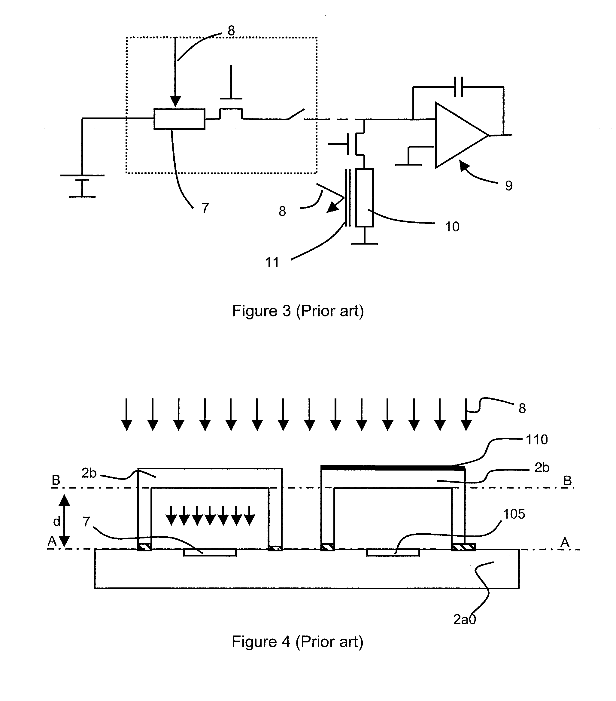 Device for detecting an electromagnetic radiation