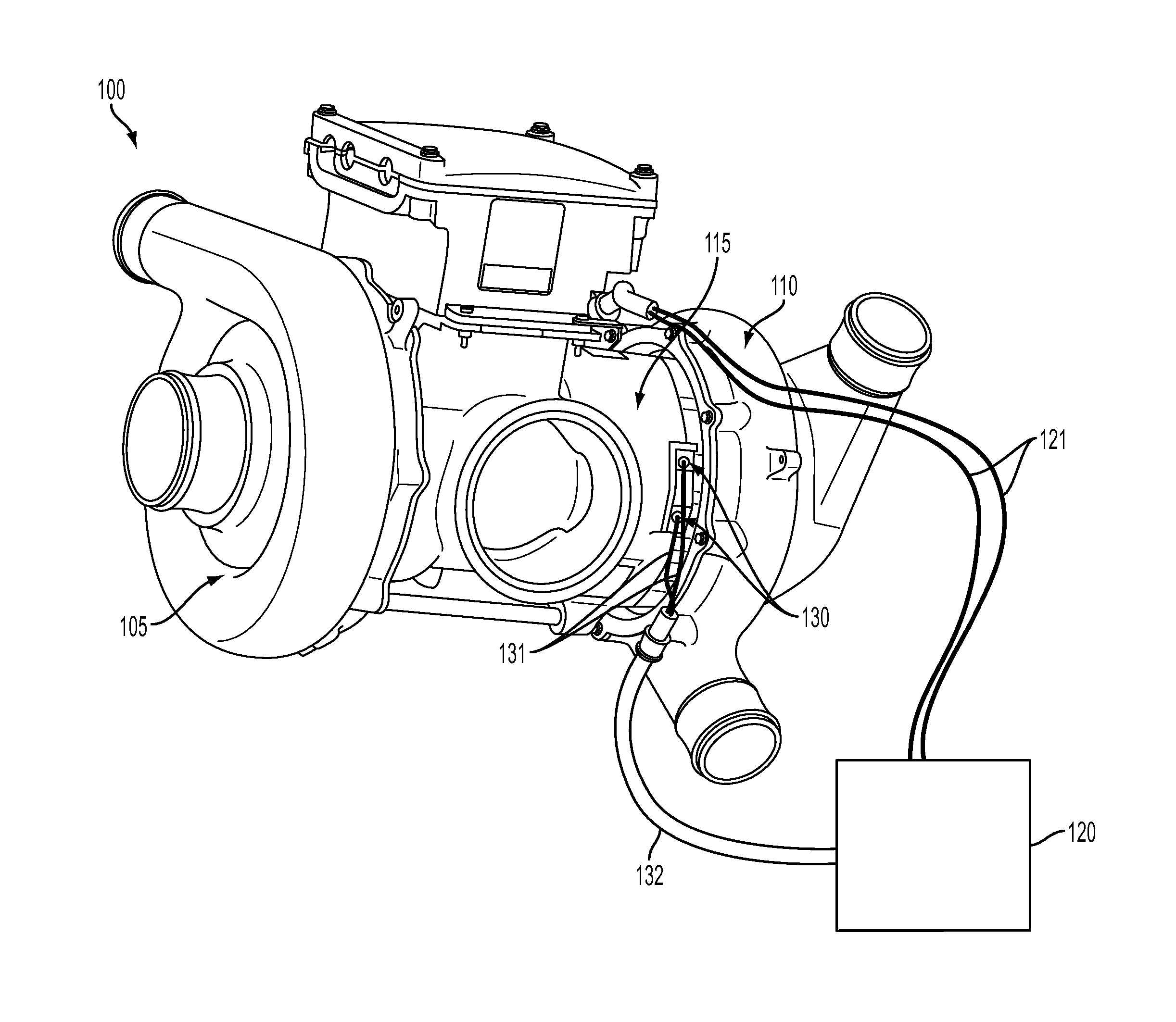 Motor housing thermal sensing