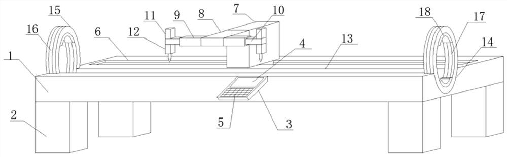 Efficient punching equipment for PE leakage pipe